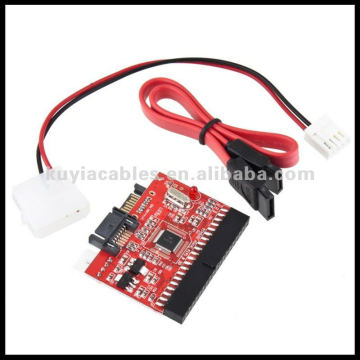 NUEVO IDE 133 100 CD DE DISCO DURO A ADAPTADOR SERIAL DEL CONVERTIDOR DE SATA + Cable IDE a SATA